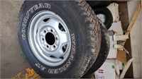 2 Good Year Wrangler Tires AT P235-75-R15 w/