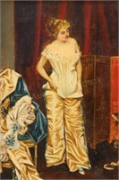 Circan 1890-1900 Painting Actress Dressing