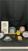 Various clocks, clock radio not tested