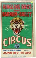 RBB&B CIRCUS POSTER FEATURING LEOPARD