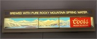 Vintage Coor’s Rocky Mountain light sign