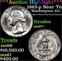 ***Auction Highlight*** 1965-p Washington Quarter