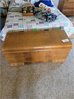 CEDAR CHEST WITH CONTENTS