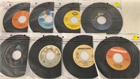 EIGHT 45RPM RECORDS
