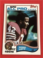 1982 Topps Ronnie Lott Rookie Card 49ers HOF