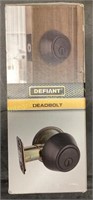 Defiant Deadbolt Single Cylinder Matte Black