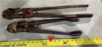 2 Pairs of Bolt Cutters