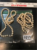 Two pearl necklaces