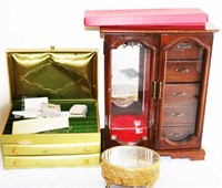 Three (3) Jewelry & Ring Boxes Lot