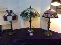 3 Stained Glass Lamps!