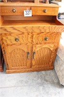 Solid Wood Dry Sink Cabinet (2 Pieces) (20x35x42")