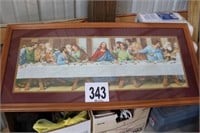 Matted and Framed (19x41") Lord's Supper (Bldg 2)