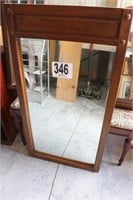 Wood Framed Wall Hanging Mirror (23x43") (Bldg 2)