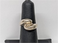 .925 Sterling Silver Wavy Ring