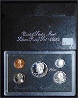 1993 U.S. Silver Proof Set (85¢ in 90% Silver).