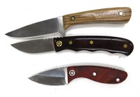 Three (3) Full Tang Fixed Blades, estate find