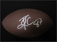 Travis Kelce Signed Football Heritage COA