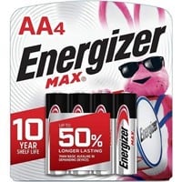 Energizer "AA" 1.5V 4-Pack Batteries