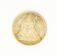 Coin 1877-CC Liberty Seated Half Dollar-Ch BU
