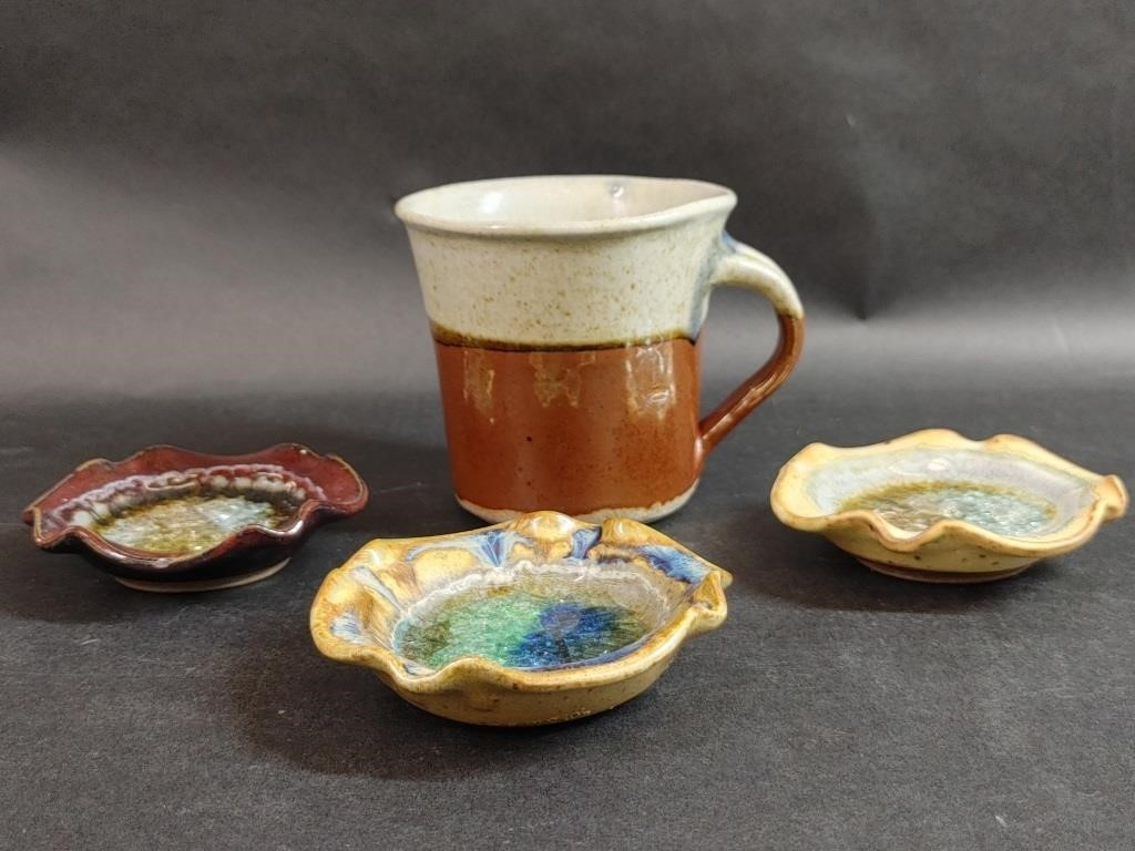 Art Pottery Mug & Trinket Dishes