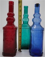 Multi-Color Glass Decanters