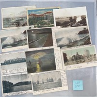 11 Michigan Antique/VTG Postcards Ephemera