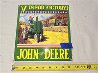 John Deere Porcelin Sign