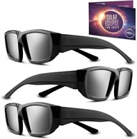 Solar Eclipse Glasses 2024 Approved (3 Pack) Plast