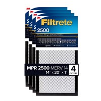3M 2500 Series Filtrete 1 Filter, 4-pack