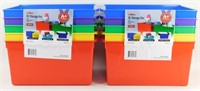 * 10 New Storex XL Colorful Storage Bins