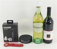 ** 2 Bottles of Wine Coasters & Wine, Vac