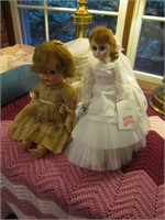 Lot of 2 Beautiful Vintage Madame Alexander Dolls