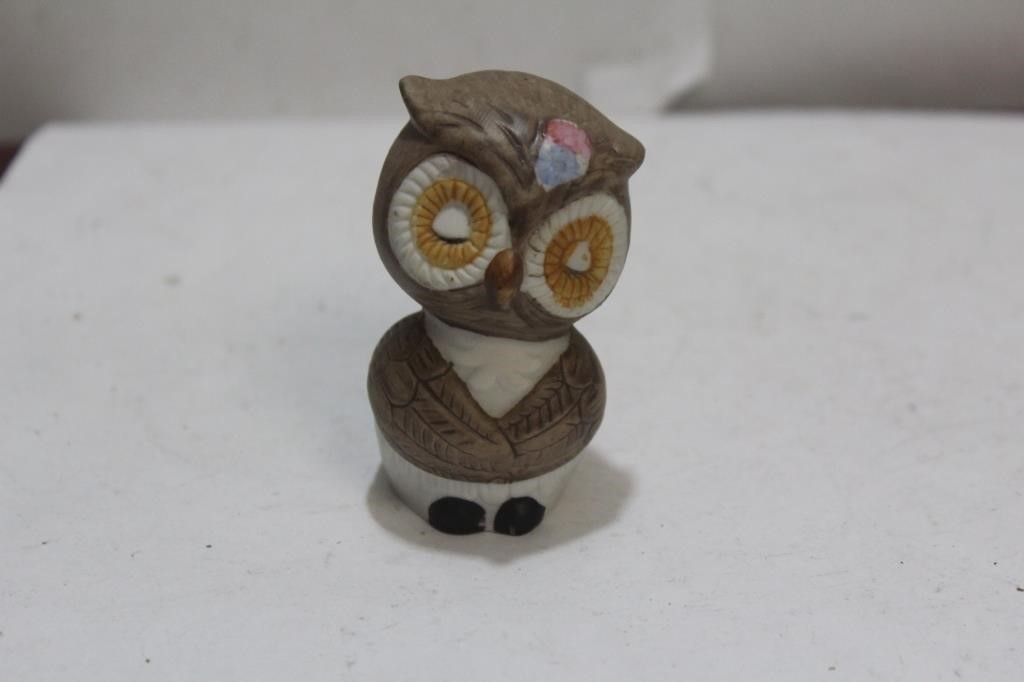 A Single Ceramic Owl Shaker
