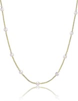 14k Gold-pl. Freshwater Pearl Necklace