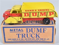 MARX DODGE SNAD & GRAVEL DUMP TRUCK w/ BOX