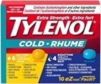 4 BOXES -TYLENOL Extra Strength Cold eZ Tabs,
