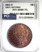 1881-O Morgan PCI MS66 PL REV DMPL Great Color