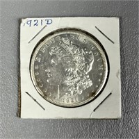 1921D Morgan Silver Dollar (90% Silver)