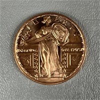 Standing Liberty Copper Round .999 (1 ounce)
