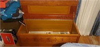 Hand carved locally made hope chest.