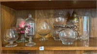 Glass lot of vases