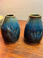 2 Handmade signed Pottery Pieces
