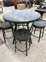Round Dining Table w/ 4 Stools