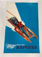 1983 Miller High Life Express Joe Zuber Poster