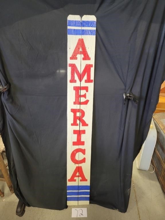 Painted America Sign 60"