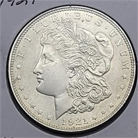 1921 MORGAN SILVER DOLLAR MS64