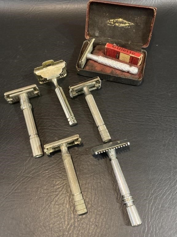 Vintage Gillett Shaving Razors Gem Junior +