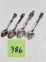Lot of (4) Sterling Silver Spoons