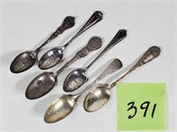 Lot of (6) Sterling Silver Spoons
