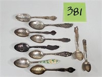 Lot of (10) Sterling Silver Spoons